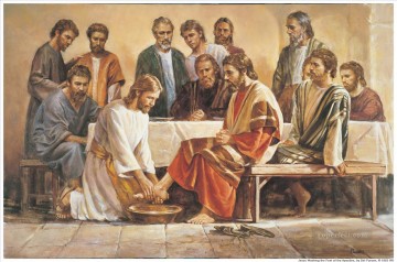  fee - Jesus Waschen der Apostel Feet Religiosen Christentum